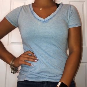 Baby Blue V Neck